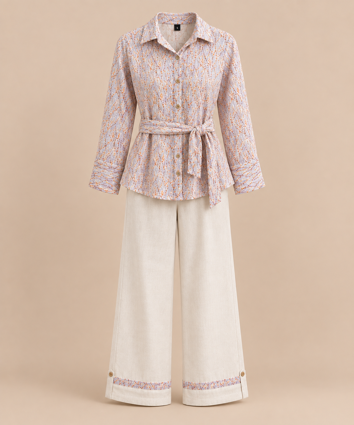 Embroidered Kurta Set – Blush Vine