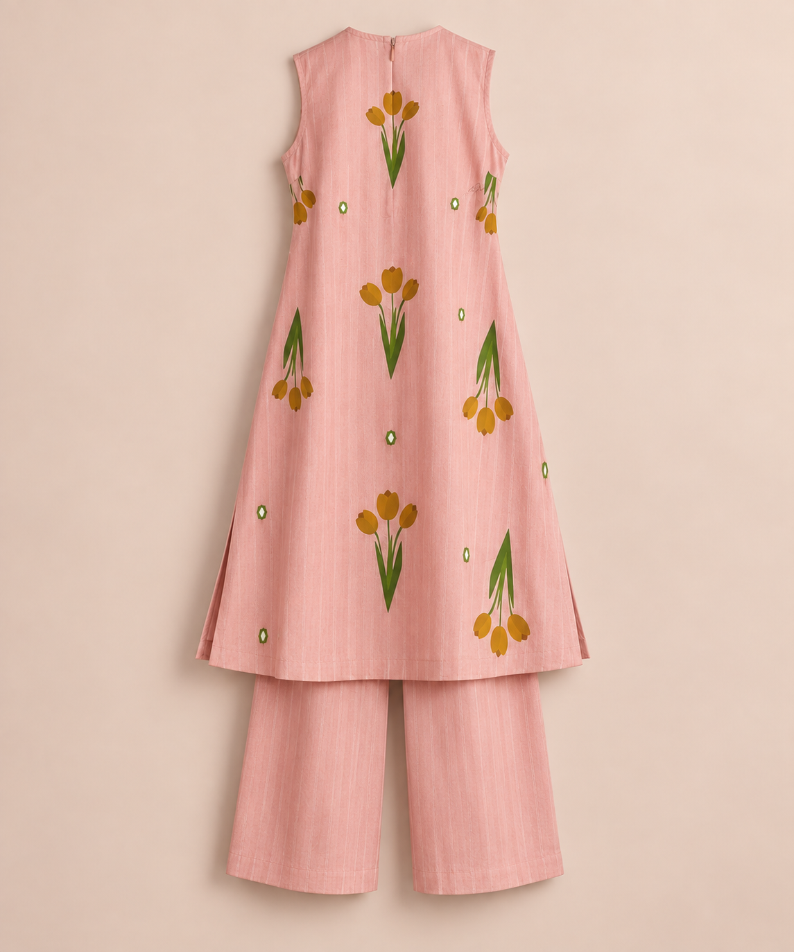 Embroidered Kurta Set – Pink Meadow
