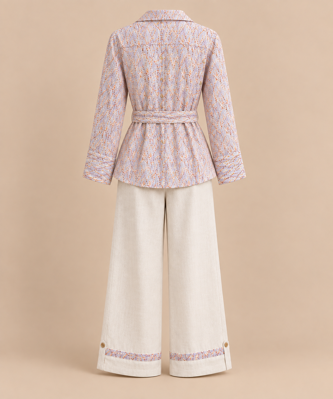 Embroidered Kurta Set – Blush Vine