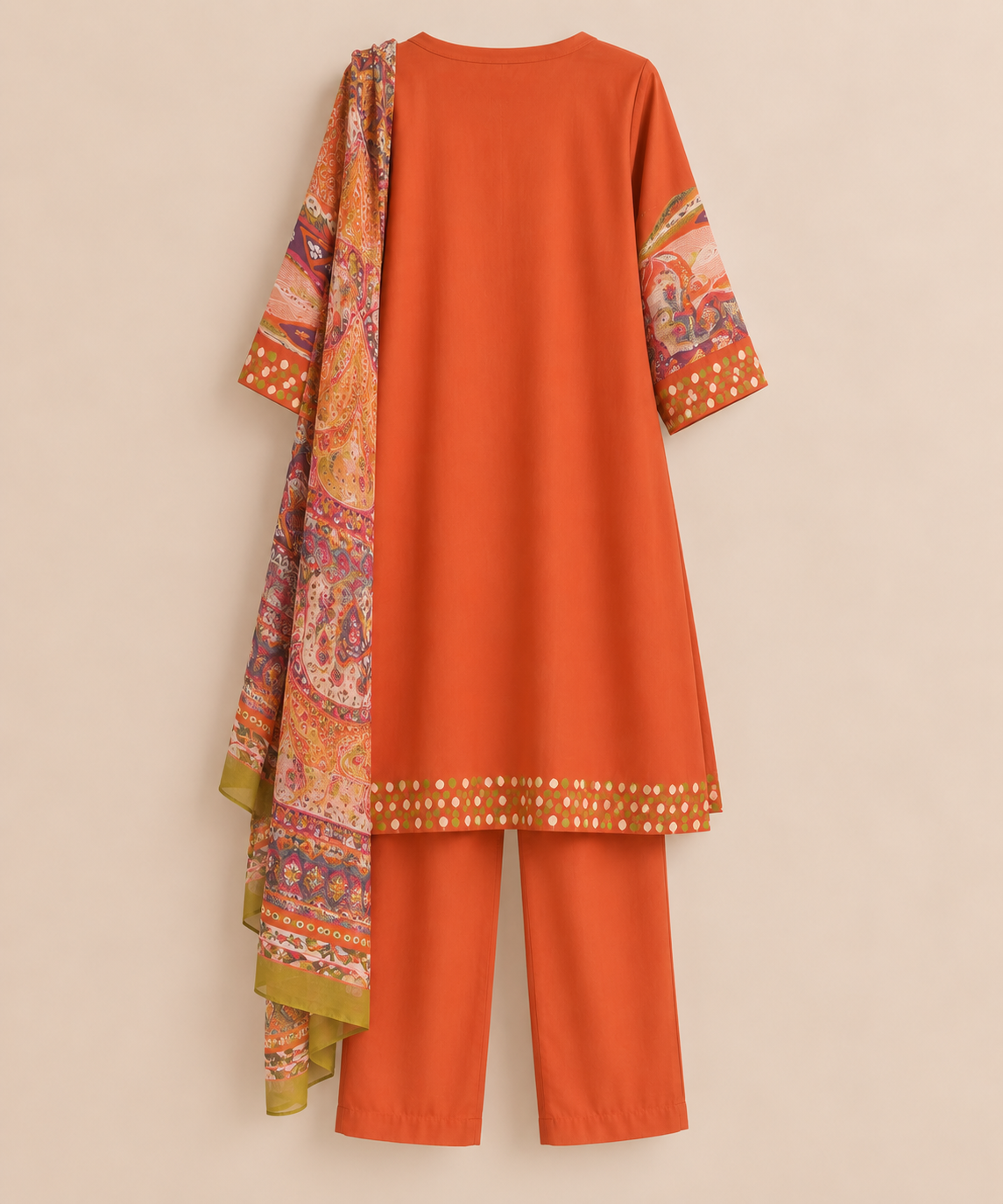 Embroidered Kurta Set – Marigold Bloom